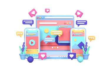 social media instagram digital marketing concept 3d rendering 19